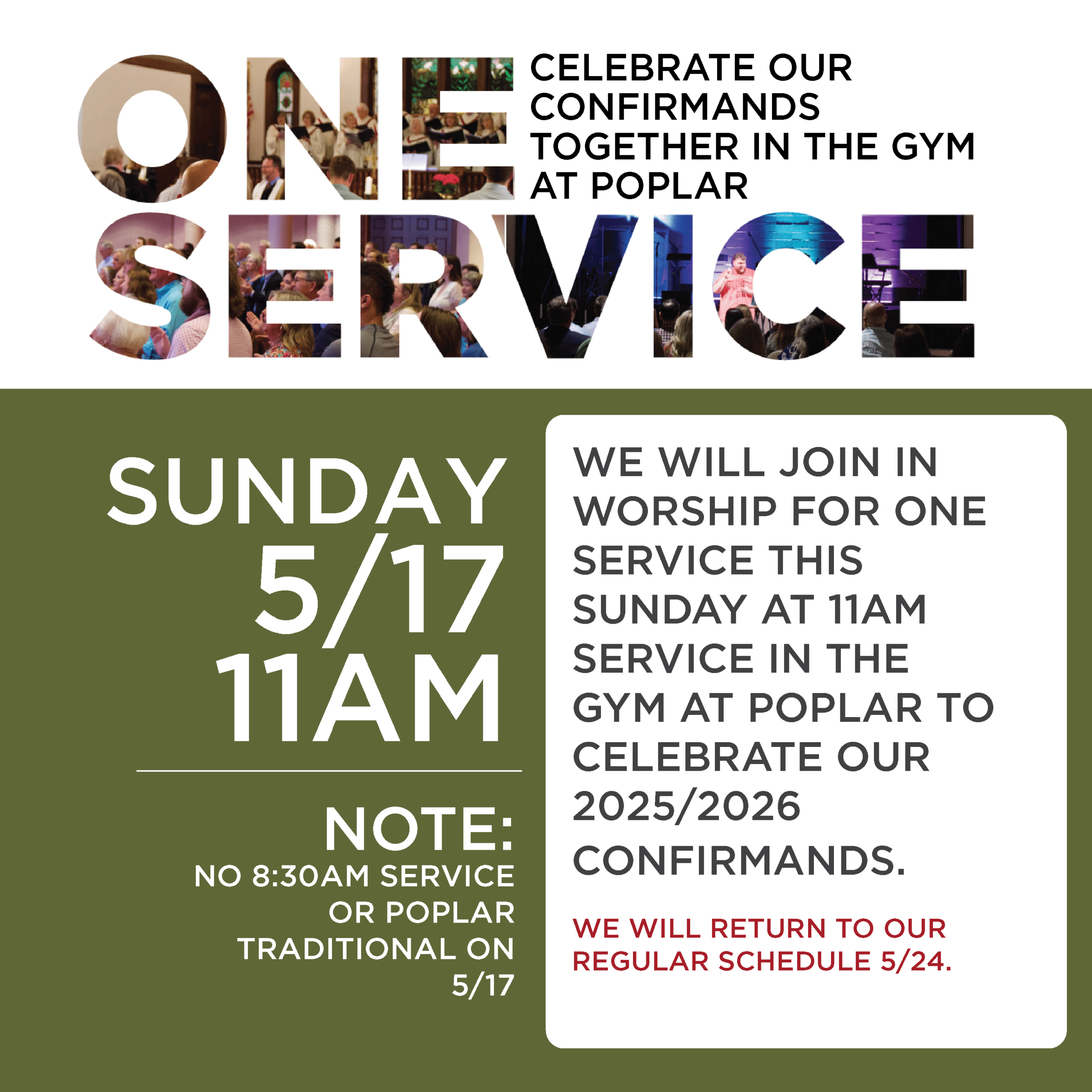 Join Us Every Sunday!